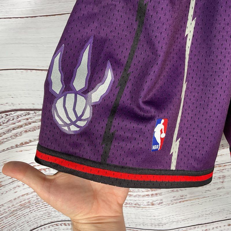 Mitchell & Ness Hardwood Swingman NBA Toronto Raptors Purple Basketball Shorts S