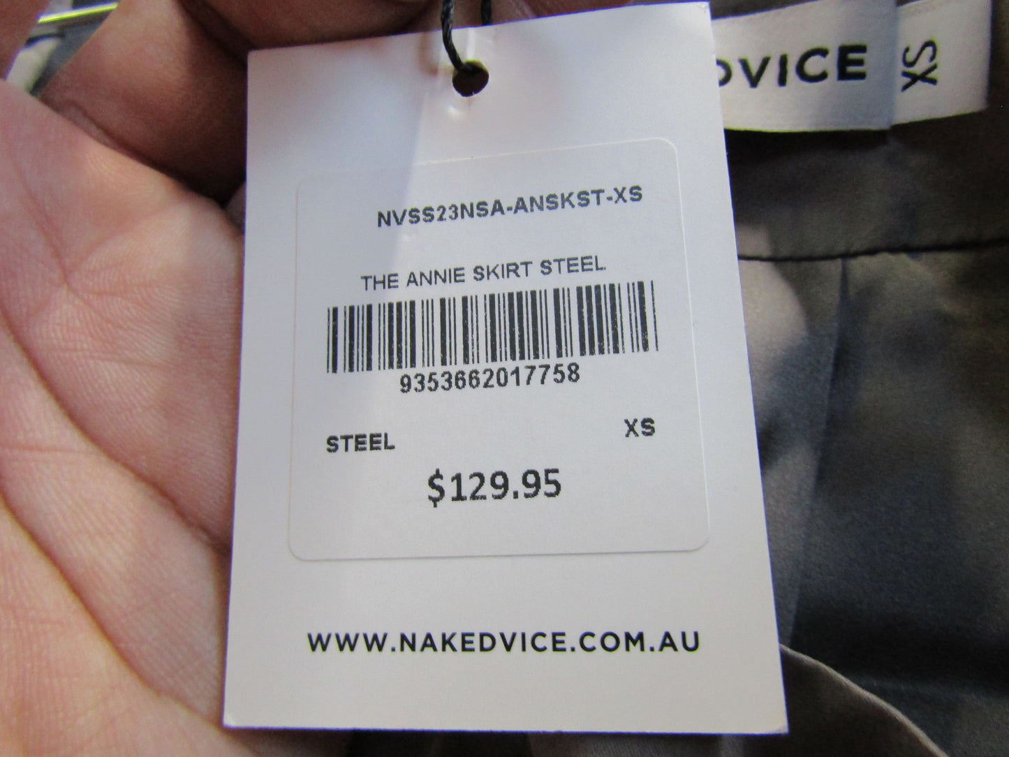 NakedVice The Annie Women's Gray Mini Skirt Size XS