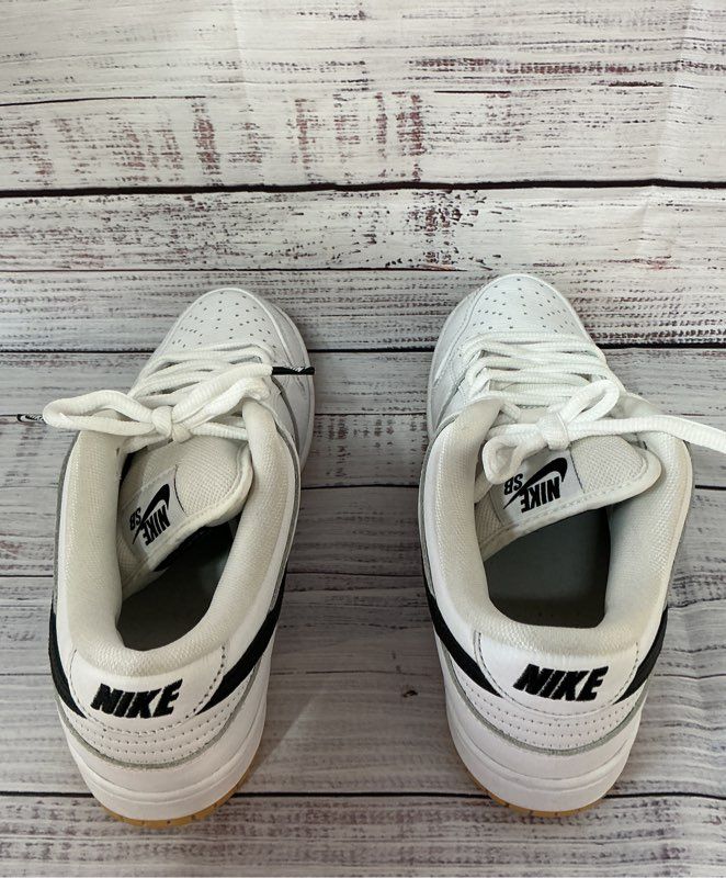 Men's Nike SB Dunk Low "White Gum" White Sneaker Size 8.5