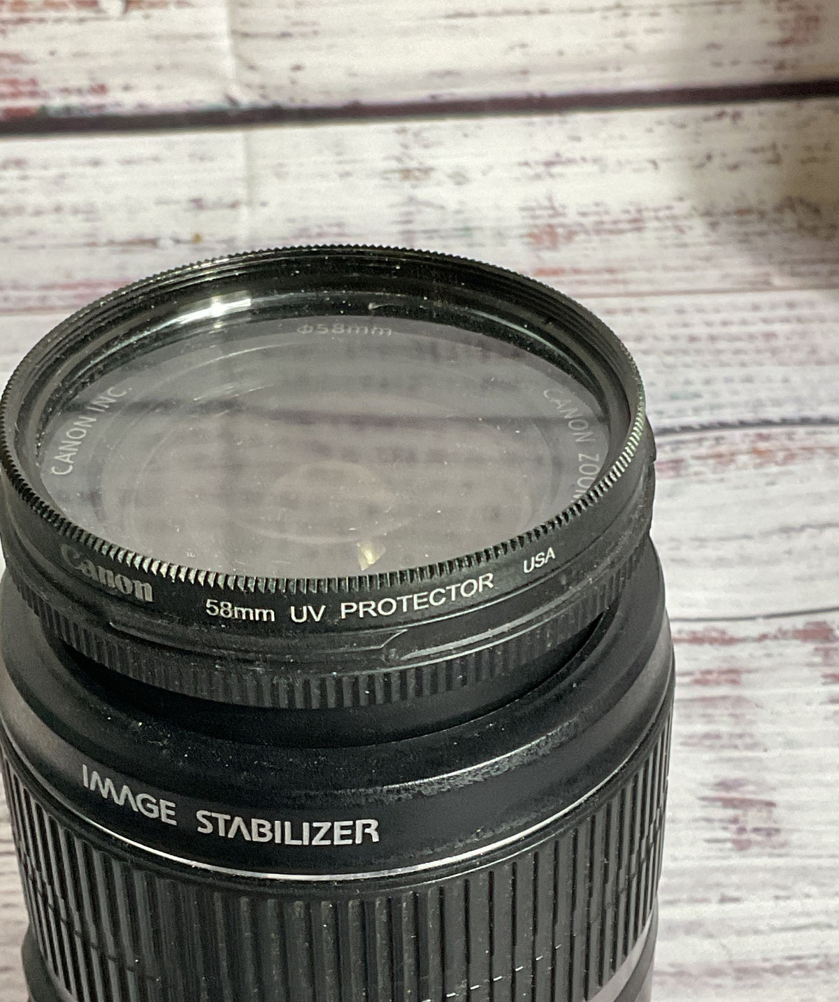 CANON Image Stabilizer EFS 18-55mm f3.5-5.6 IS Lens with 2 Len Hoods Filter Lens