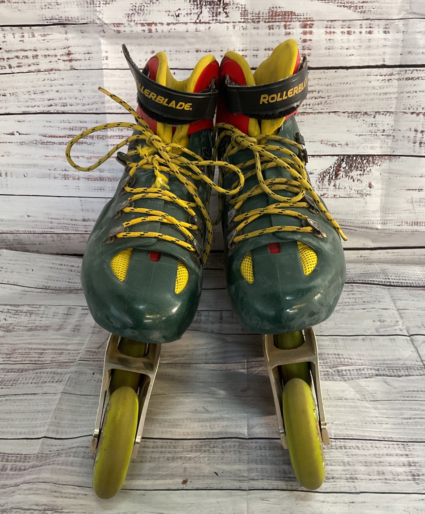 Fusion 10K Plastic Rollerblades Metallic Green