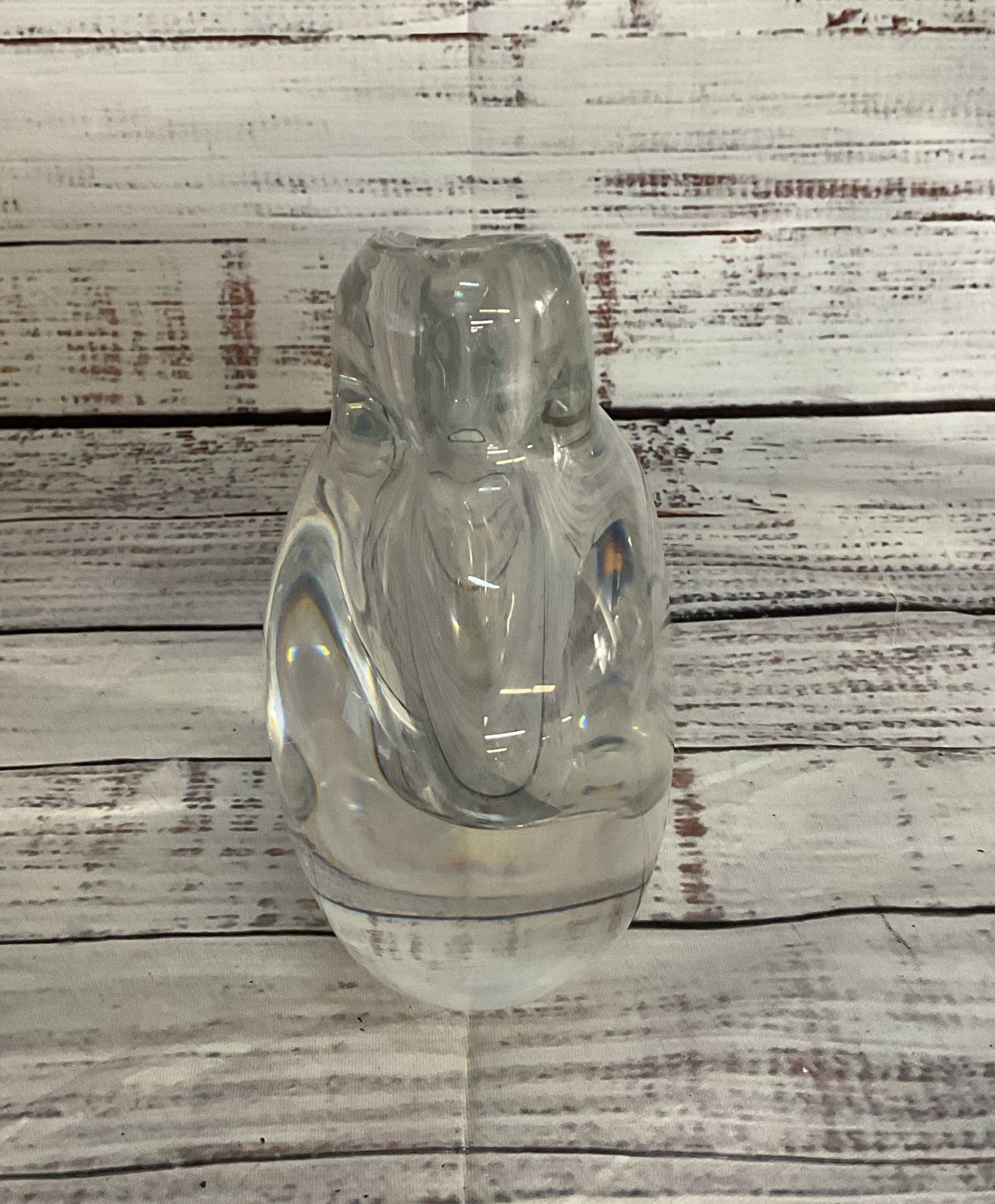 Kosta Boda Modern Gordan Warff Art Glass Vase Clear