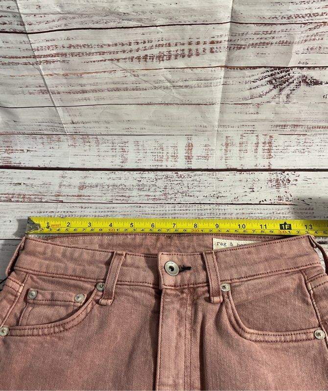 NWT Rag & Bone Nina High Rise Cigarette Jeans Light Plum Size 24 Women's