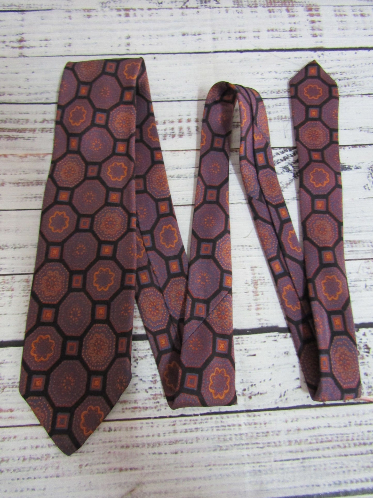 Lot of 2 Yves Saint Laurent Multi-Color Wool & Silk Ties