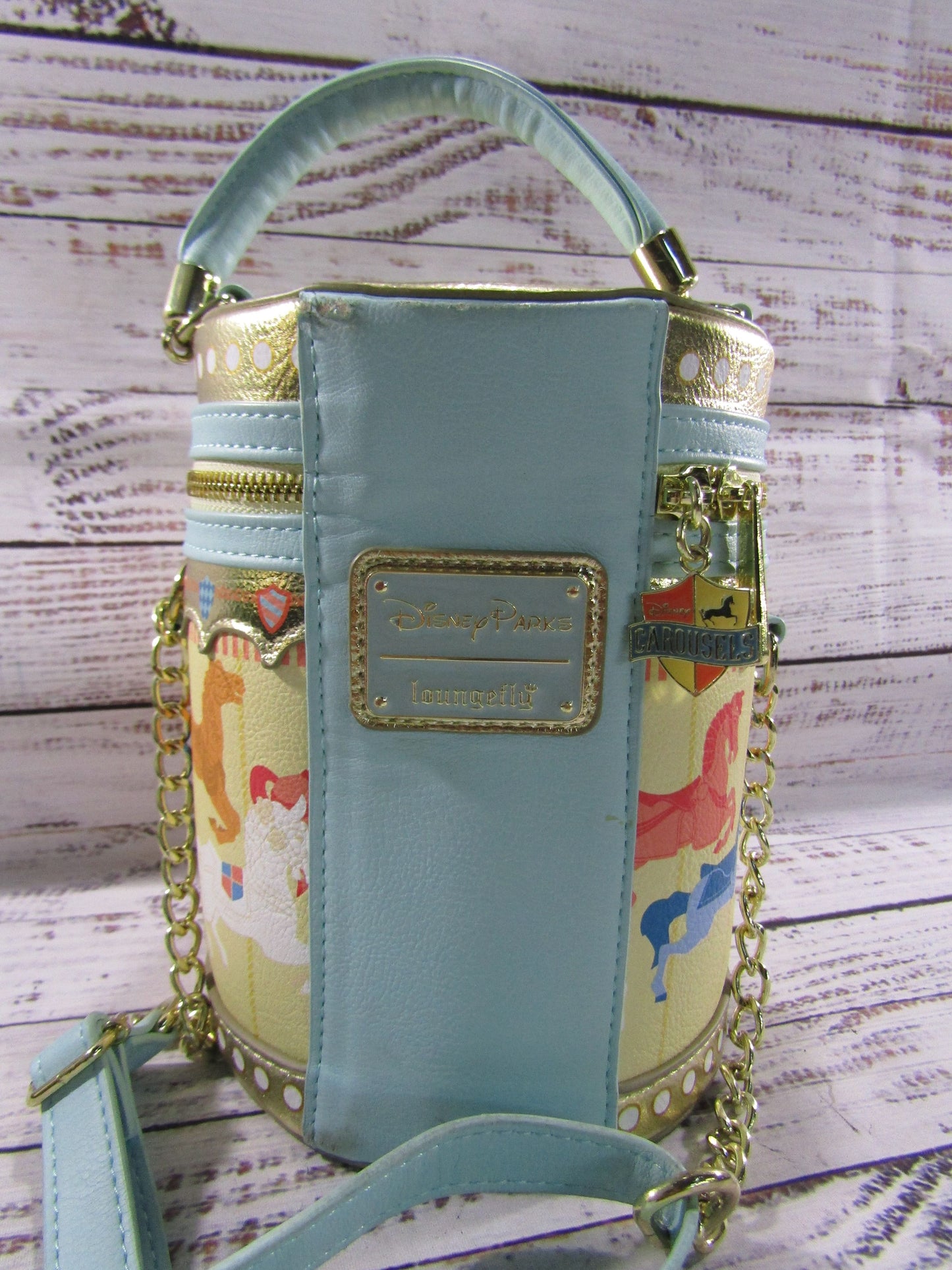 Disney Loungefly King Arthur Carrousel Crossbody Bag