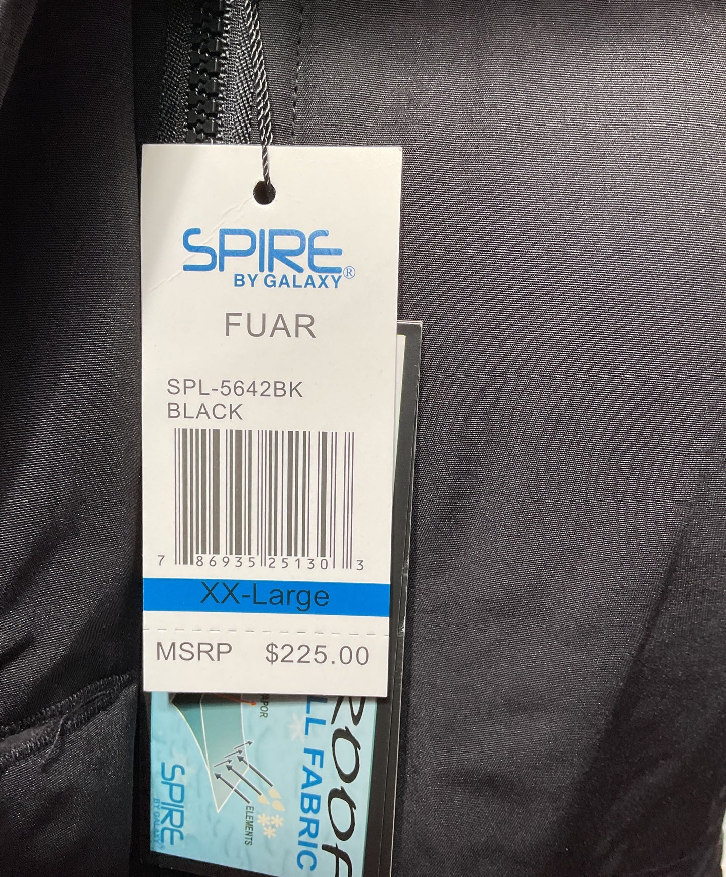 NWT Women's Spire Black Parka Coat Size XXL