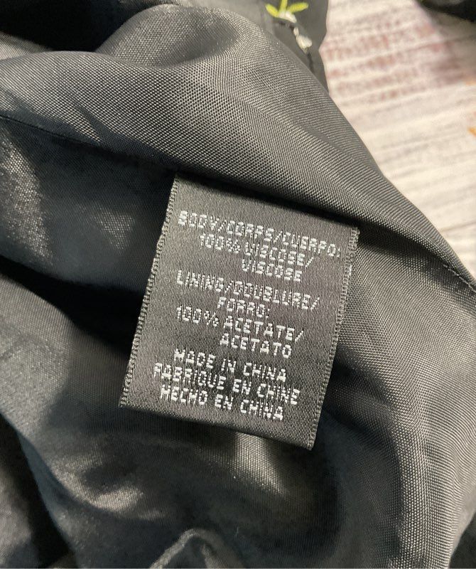 NEW Jill Jill Stuart Women's Mini Floral Dress 2 & Pants 4 Black Viscose Set