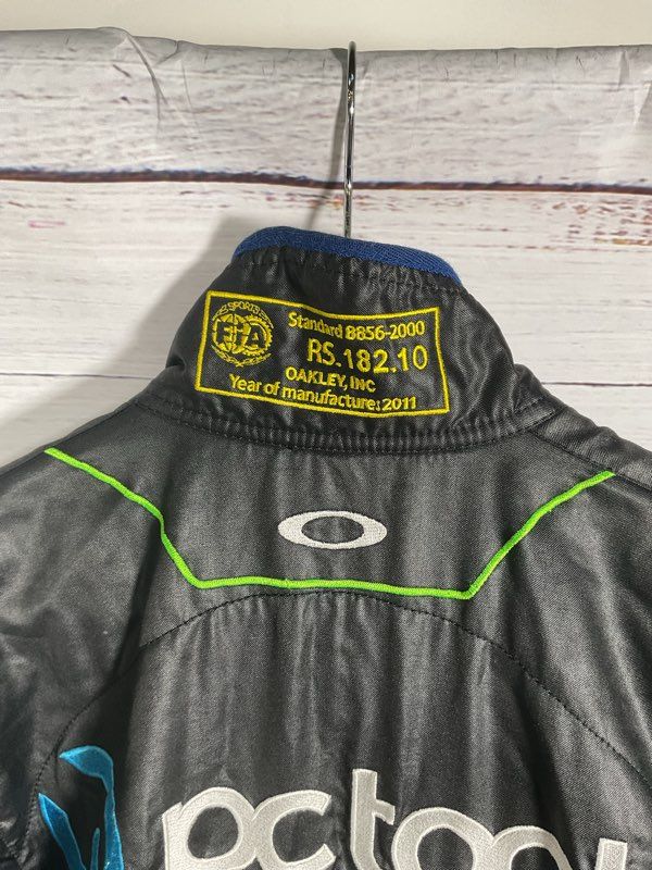Vintage Oakley Racing Black & Blue Insulated Jumpsuit D. Calvert Jones