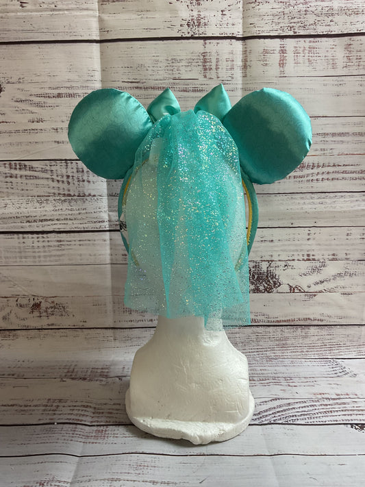 Disney Parks Princess Jasmine Aladdin Ears Headband With Veil NWT