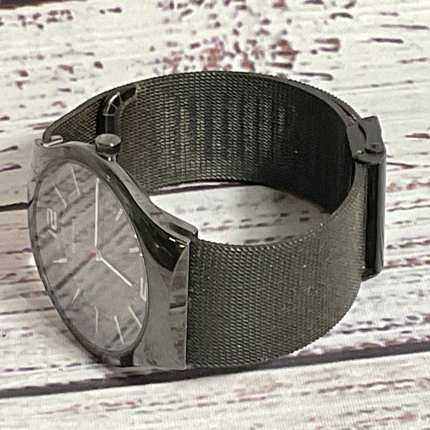 BERING Ceramic 32039-449 Men's Black Mesh Watch- NEEDS BATTERY