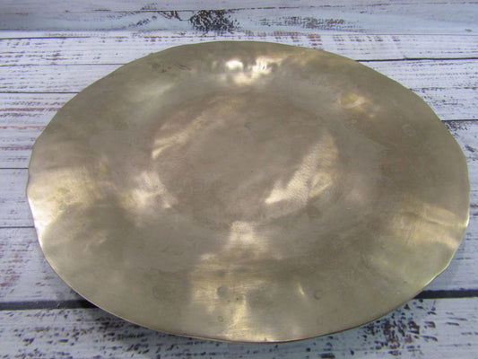 Hammered Brass Decorative Plate