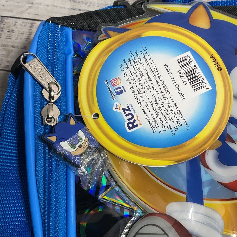 NWT Ruz Sonic The Hedgehog Coin Jump Insulated Crossbody Lunch Snack Bag