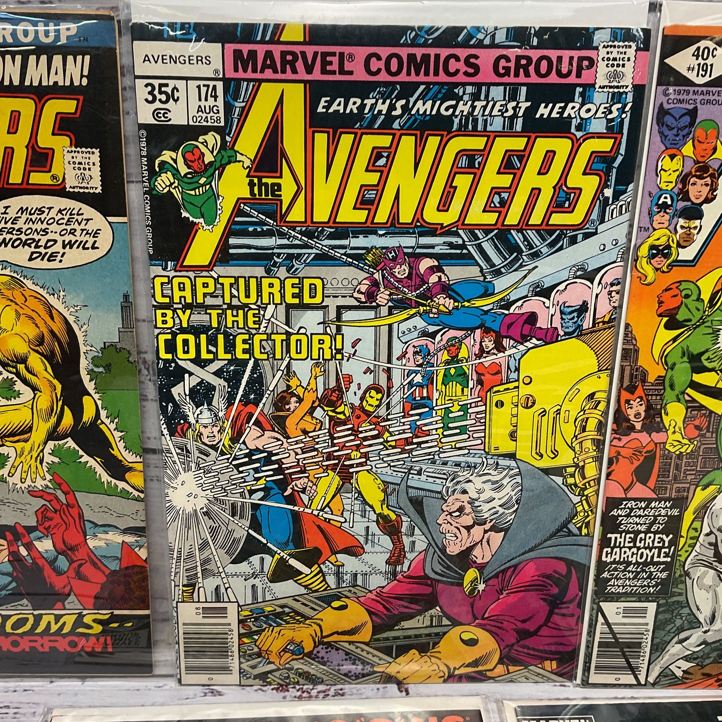 The Avengers #101,174,191,192,200,261 Lot Of 6 Marvel Comic Books
