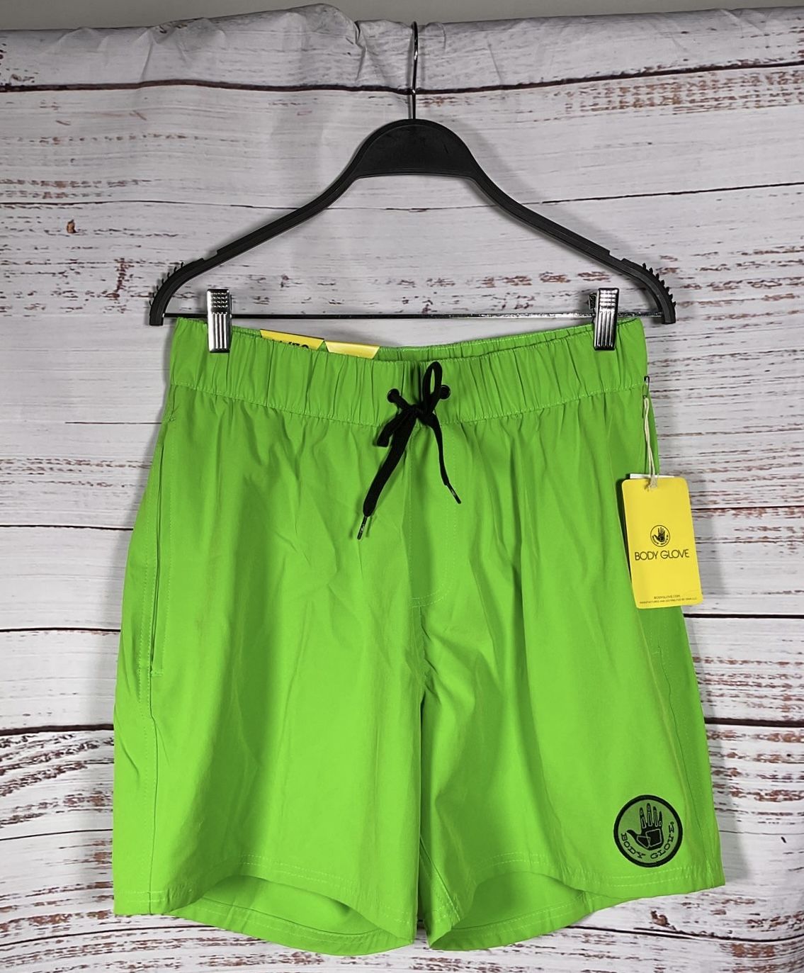 Body Glove Maui Swim Stretch Neon Green Shorts Men's - Size Medium