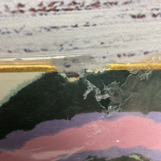 Japanese Geisha Paper Torn Paper Collage Artwork Tanakaya? 9.5"x10.5" As-Is