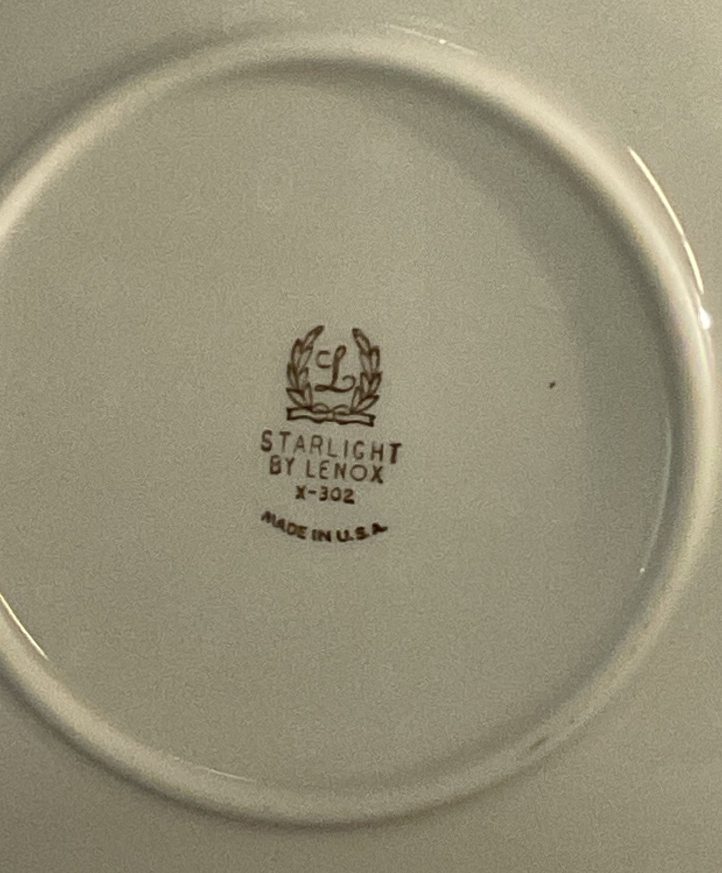 Lenox Porcelain Starlight Set of 12 Bread Plates Cream
