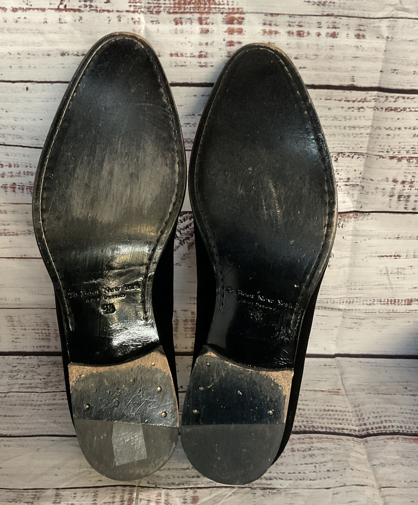To Boot New York Adam Derrick Bolton Velvet Slip On Loafers Black 9.5