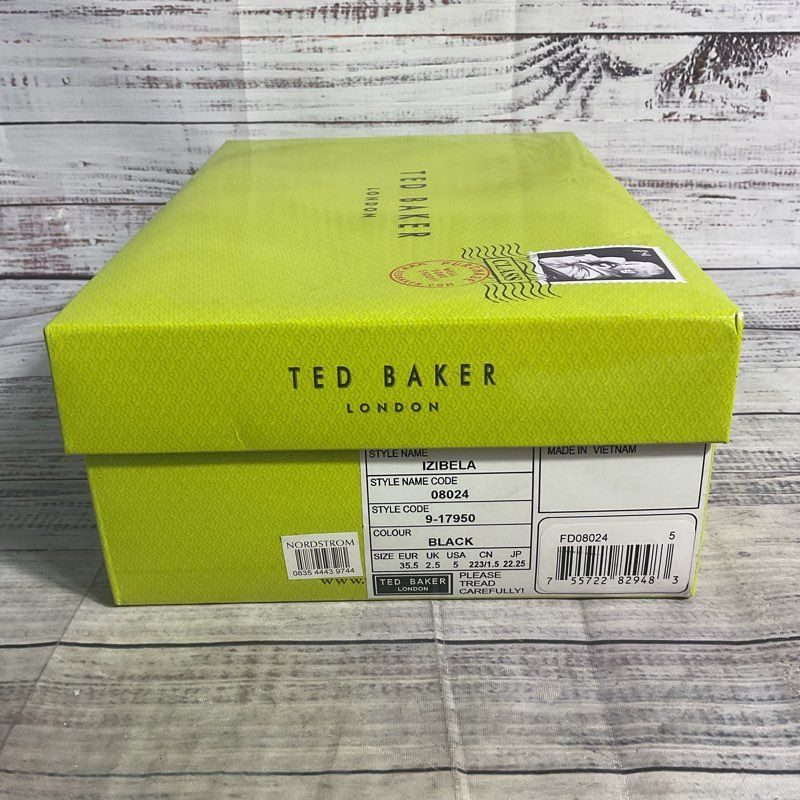 Ted Baker Izibela Black Patent Leather Heels Women's Size 5