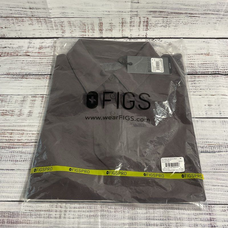 NWT Figs Pro Classic Technical Ella Pique Scrub Polo in Willow - Size M