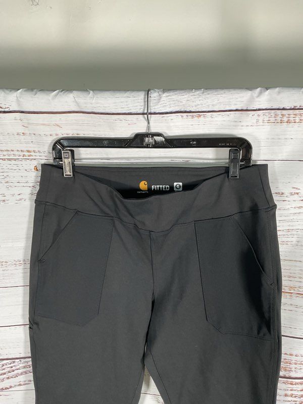 CARHARTT Force Leggings Women's L 12/14 Tall Black Fitted Utility Yoga Pants