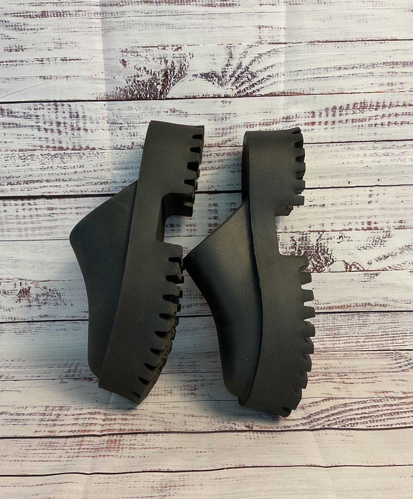 Jeffery Campbell Black Solid Mule Clog Women's Size 9