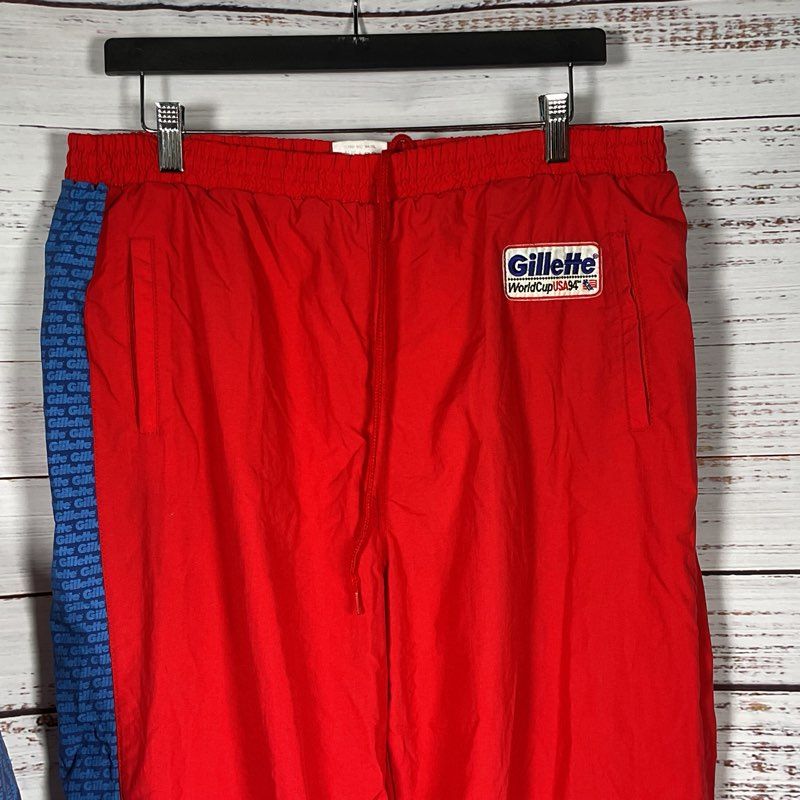 VTG. GILLETTE 1994 USA World Cup USA Men's Tracksuit- SZ L