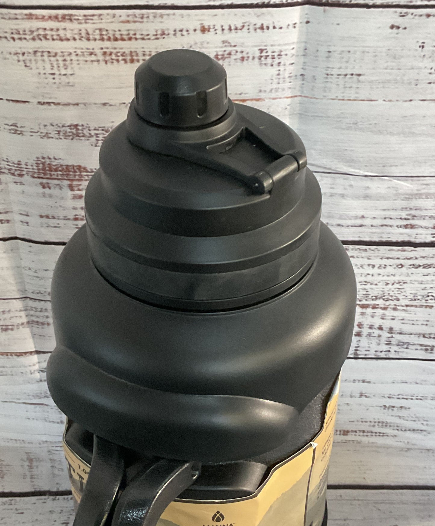 Manna Titan 1.05 Gallon Insulated Thermos Jug Stainless Steel 4 Liter Black