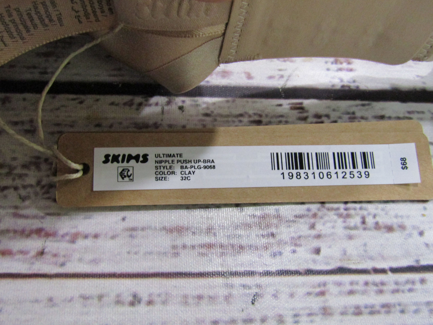 Skims Ultimate Nipple Push Up Bra Size 32C