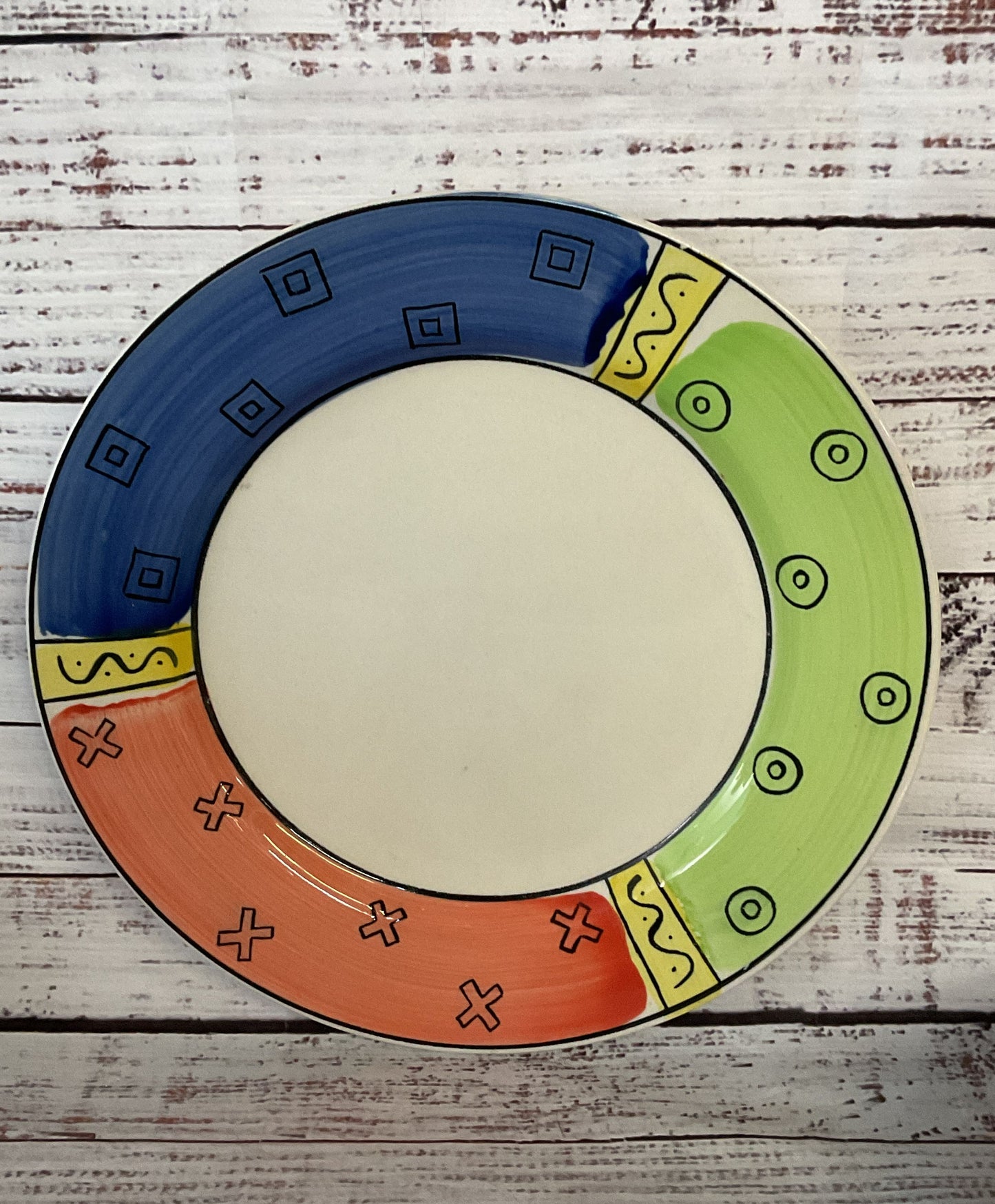Sargo Hand Painted Multi Pattern Dinnerware Set Multicolor