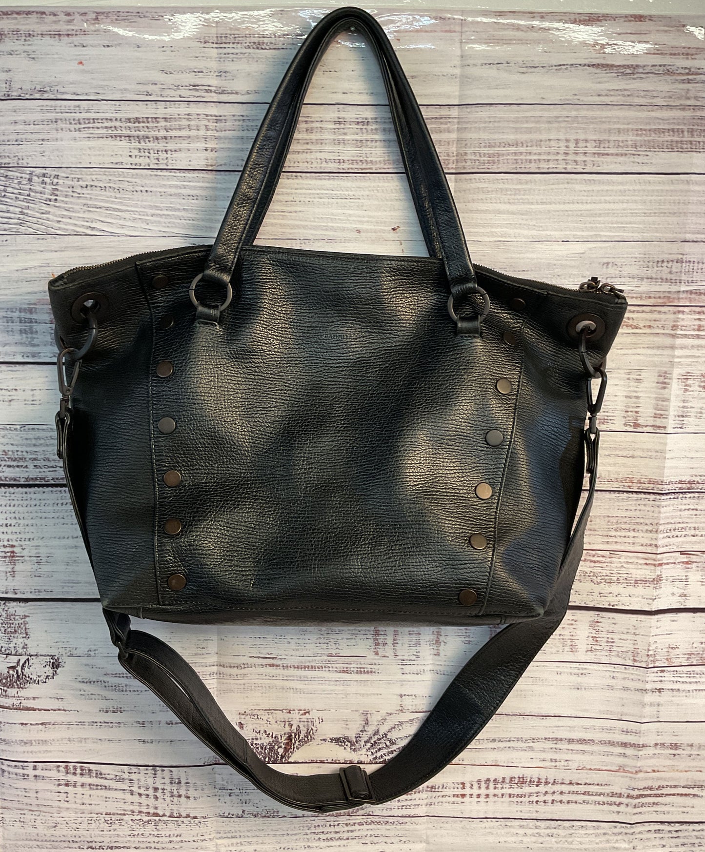 Women's Hammitt Black Leather Handbag with strap