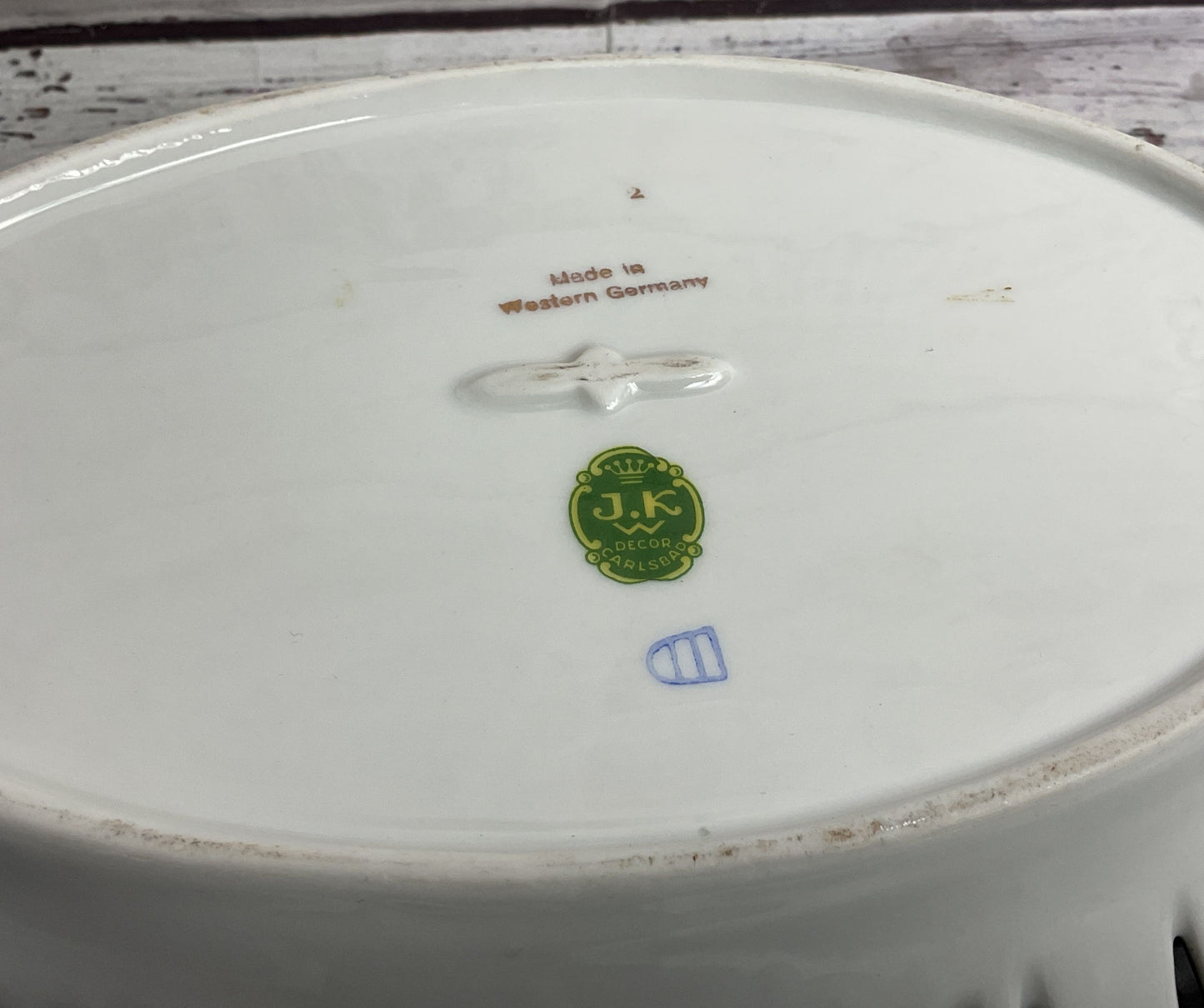 JKW Carlsbad Vintage Rose Tray Black Gold