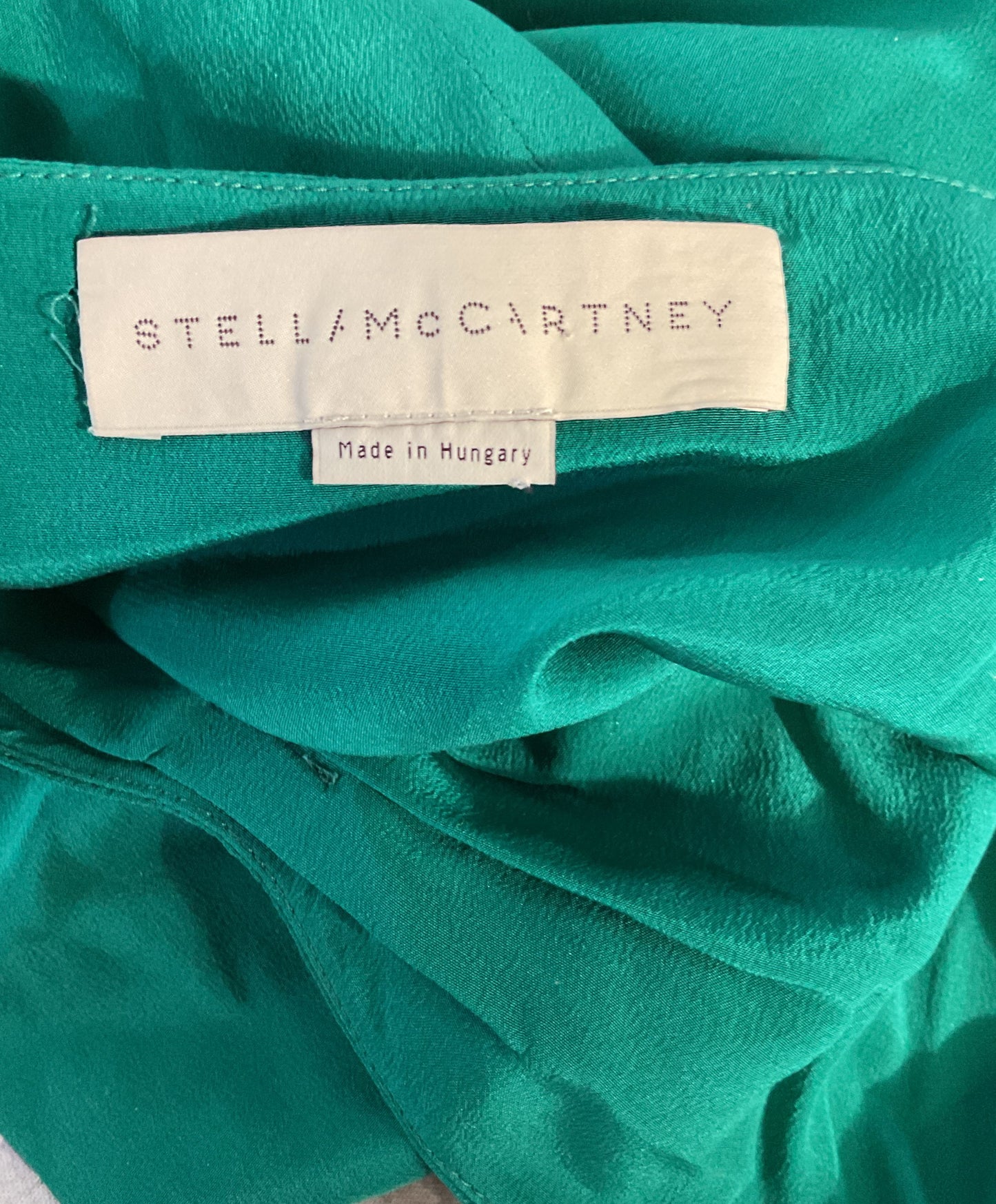 Stella McCartney Silk Mini Dress Green 36