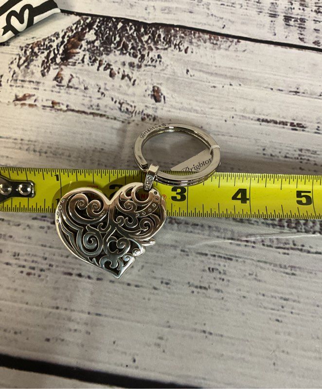 Brighton Silver Tone Heart Keyring
