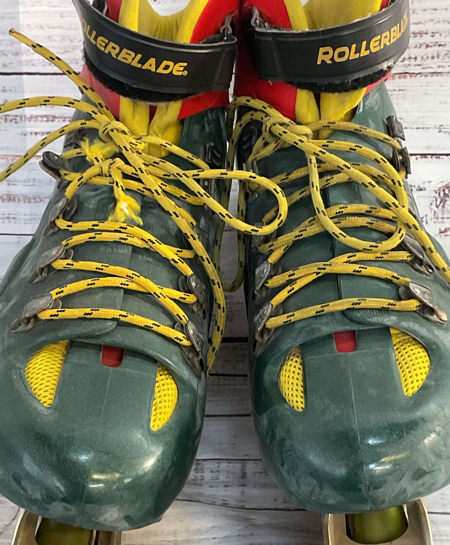 Fusion 10K Plastic Rollerblades Metallic Green