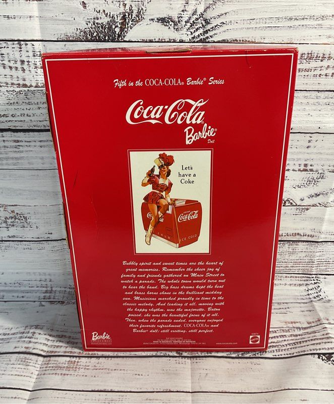 Coca Cola Majorette Barbie 12" Collector Doll New Nib Nrfb 2001 Mattel