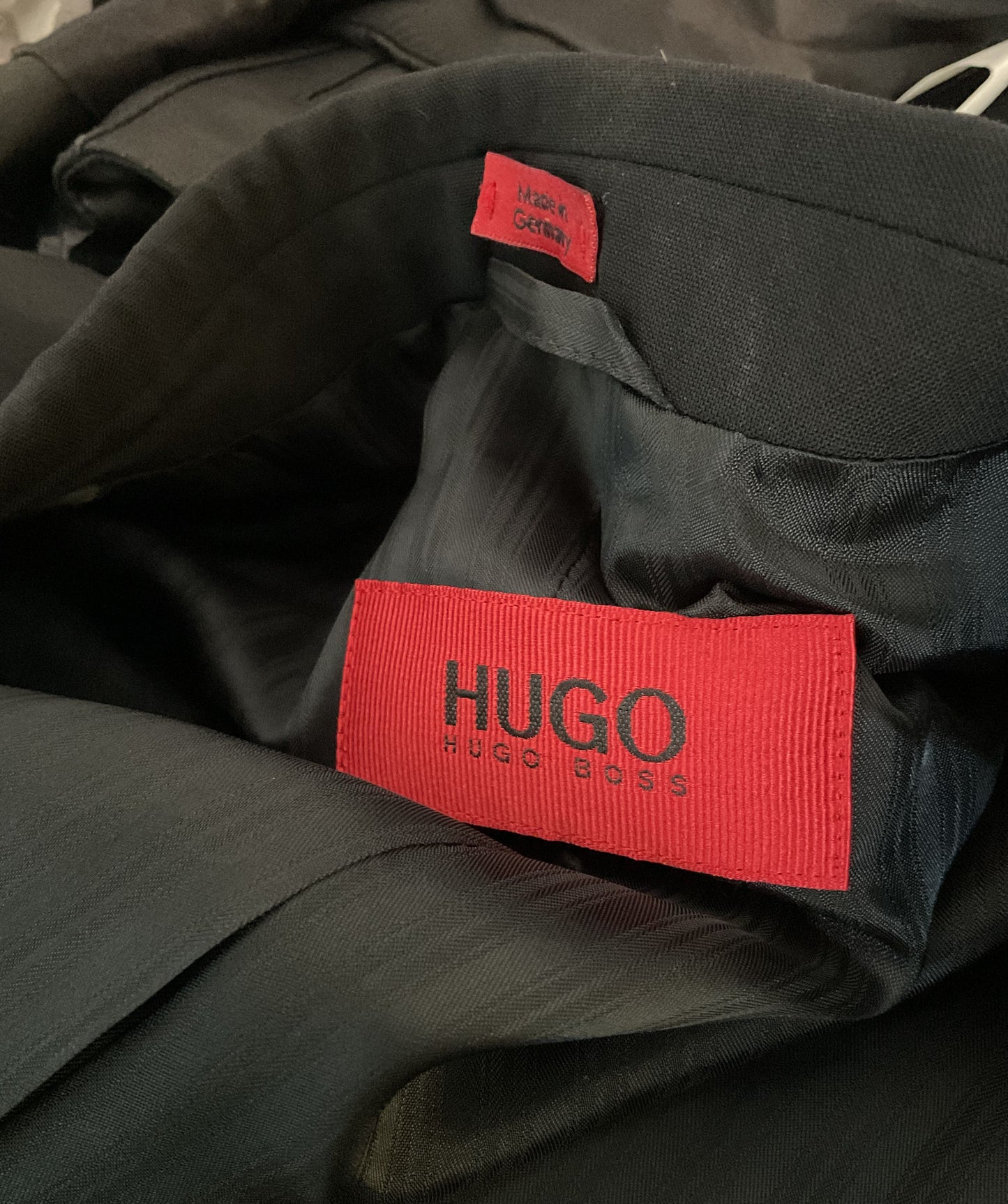 Hugo Boss Tuxedo Stripe Suit Set Black 42S