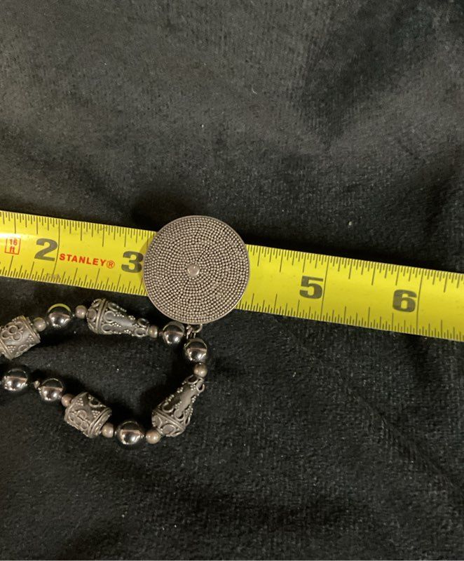 Unbranded Sterling Silver Vintage Beaded Necklace