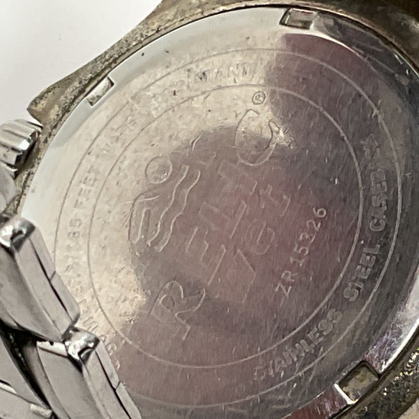 RELIC Wet Men's Date Stainless Steel Silver 50m Quartz Watch- NEEDS BATTERY