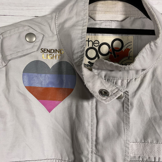 Free City The Gap Grey Army Field Utility Style Jacket Jacket - Size XS