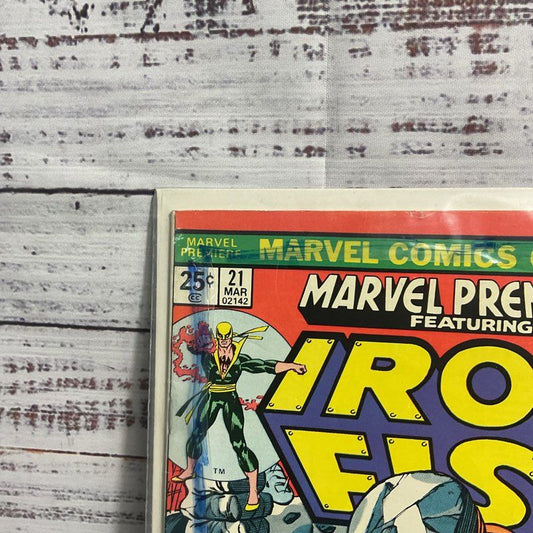 Vtg. 1975 Iron Fist 1st Appearance Marvel Premiere #21 Ungraded