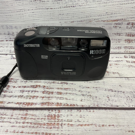 Ricoh Shotmaster 35mm Point & Shoot Ultra Zoom Camera Tested Powers On