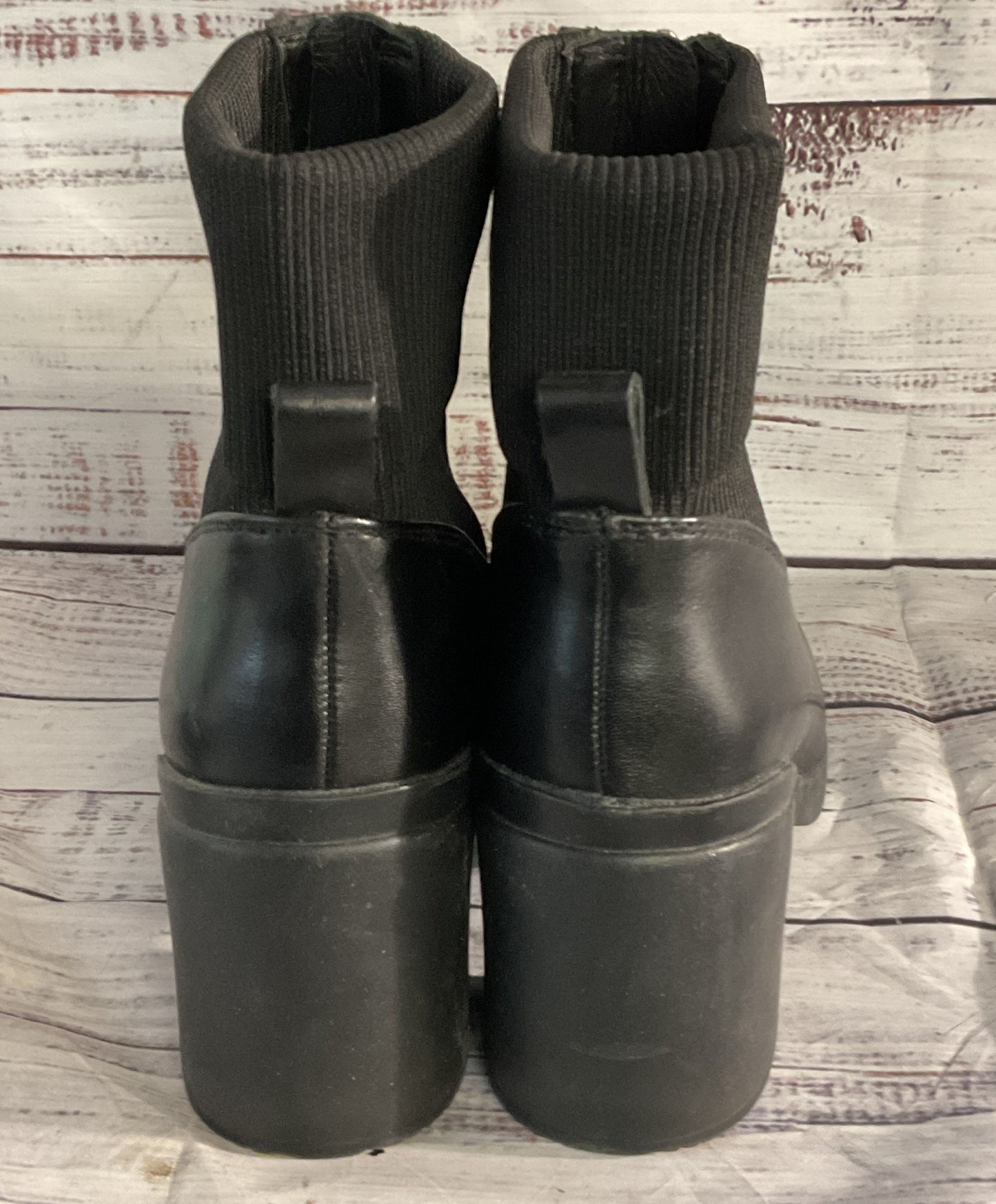 ABEO Leather Metropolis Zip Ankle Boots Black 7