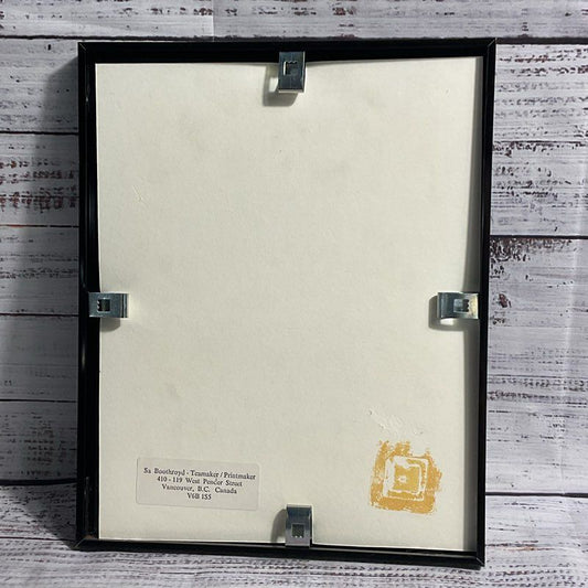 VTG. 1995 "Making N's Meet" Print by Sa Boothroyd Signed, Framed