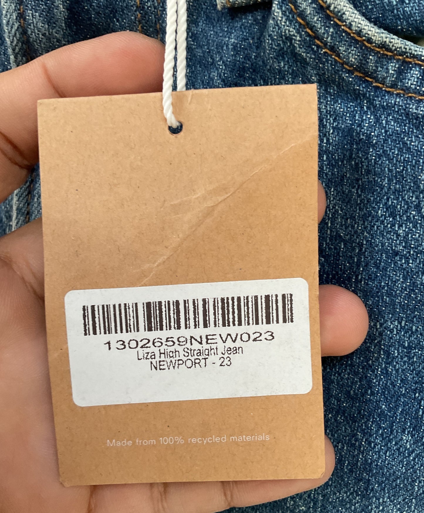 Reformation Liza Women's Newport High Waisted Straight Leg Jeans Size 23