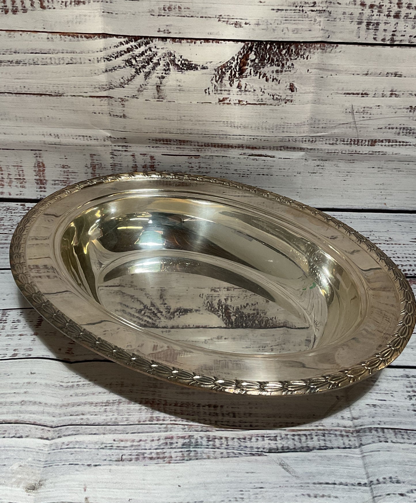 Vintage Crescent National International Silver Co Serving Trays Lot Of 3