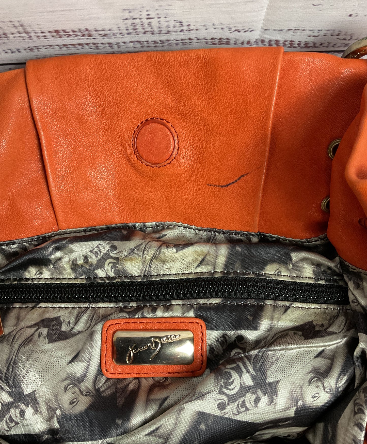 Y2k Karen Drake Orange Hobo Bag