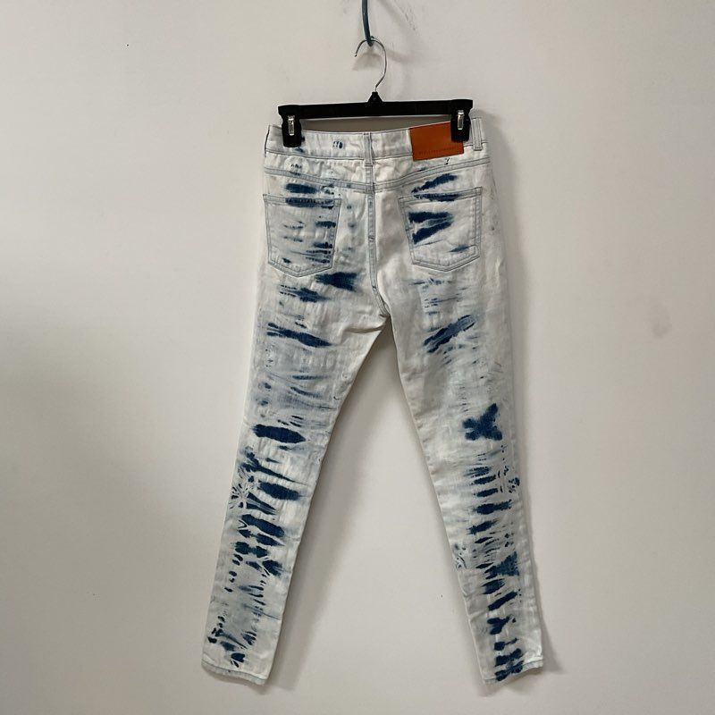 Stella Mccartney Hand Dyed Light Acid Wash Skinny Jeans - Size 27