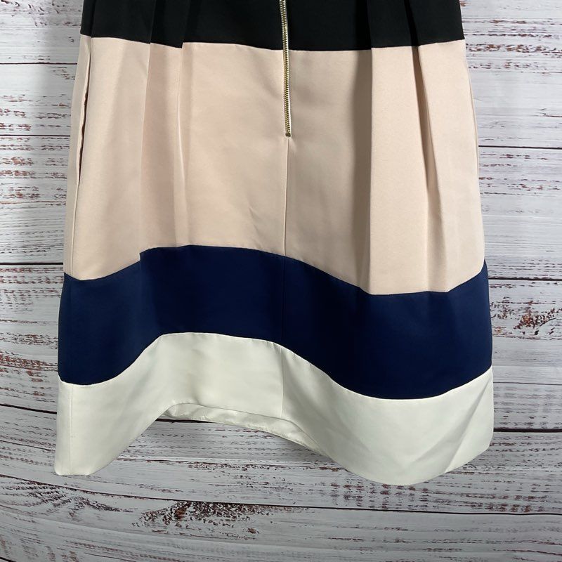 NWT Kate Spade Cream Colorblock Sleeveless Bow Dress Size 4 MSRP $478