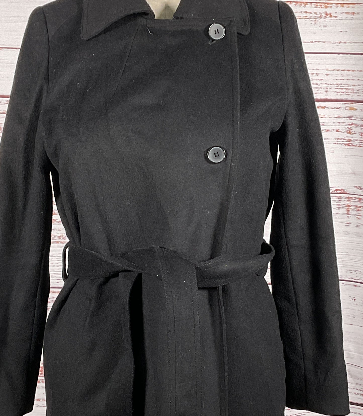 Everlane Side Button Wool Blend Jacket Black S