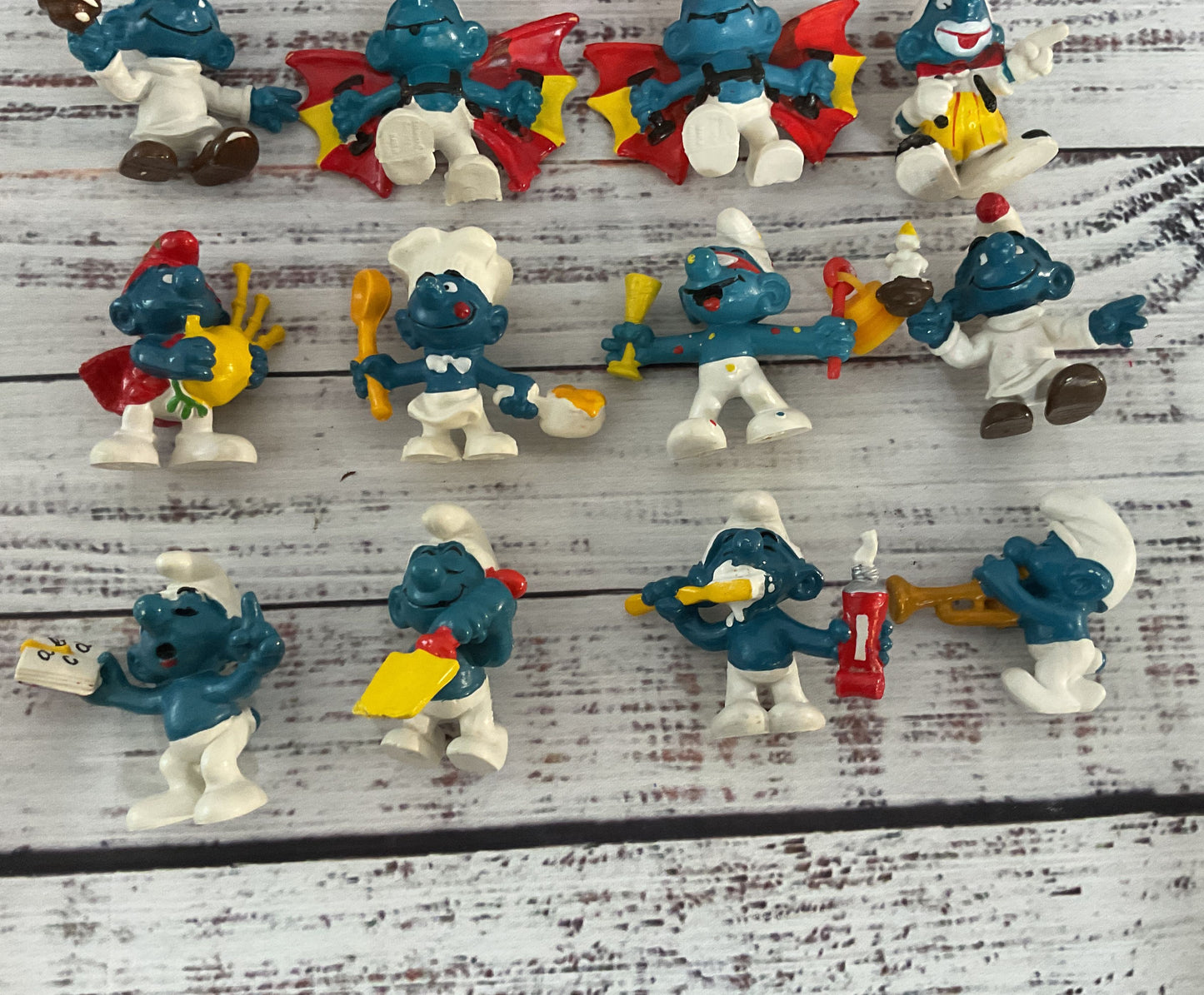 Vintage Schleich Peyo Smurfs Lot of 13